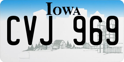 IA license plate CVJ969