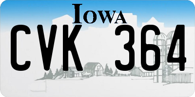 IA license plate CVK364