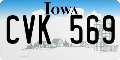 IA license plate CVK569
