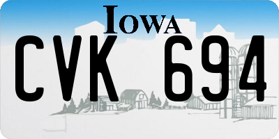 IA license plate CVK694