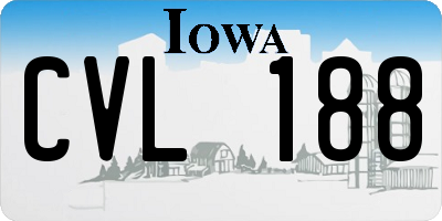 IA license plate CVL188