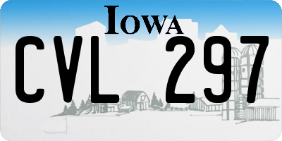 IA license plate CVL297