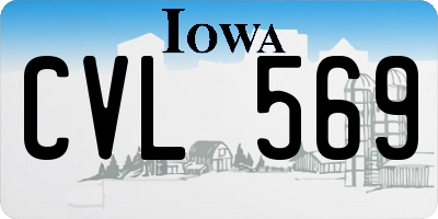 IA license plate CVL569