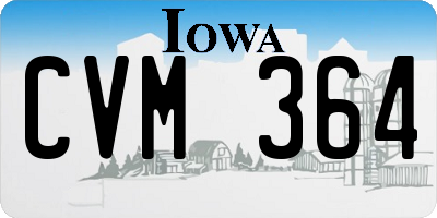 IA license plate CVM364