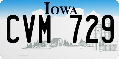 IA license plate CVM729