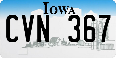 IA license plate CVN367