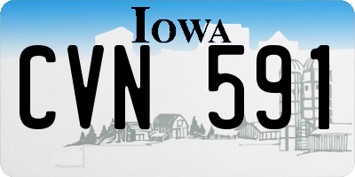 IA license plate CVN591