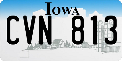 IA license plate CVN813