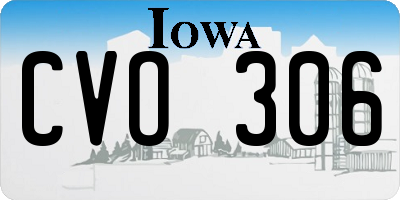 IA license plate CVO306