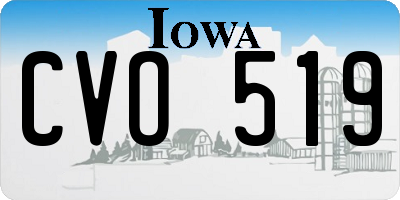 IA license plate CVO519