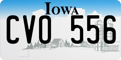 IA license plate CVO556