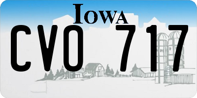 IA license plate CVO717