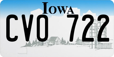 IA license plate CVO722