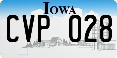 IA license plate CVP028