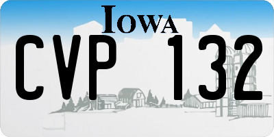 IA license plate CVP132