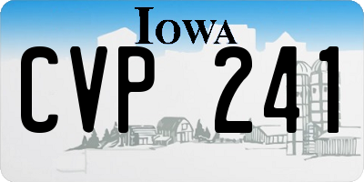 IA license plate CVP241