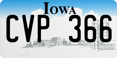 IA license plate CVP366