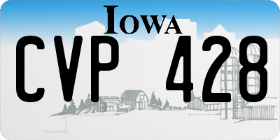 IA license plate CVP428