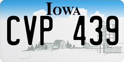 IA license plate CVP439
