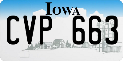 IA license plate CVP663