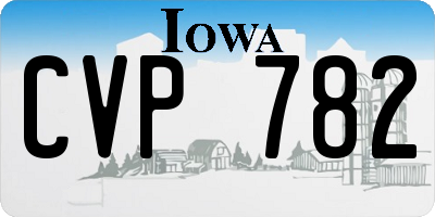 IA license plate CVP782
