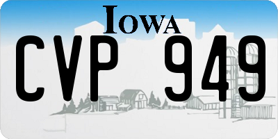 IA license plate CVP949
