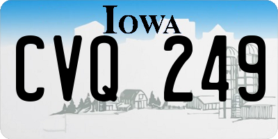 IA license plate CVQ249