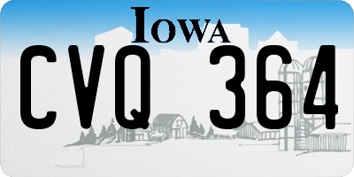IA license plate CVQ364