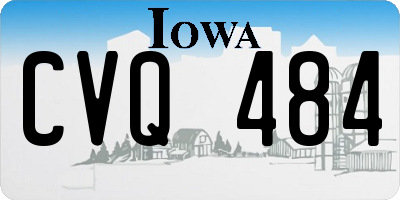 IA license plate CVQ484