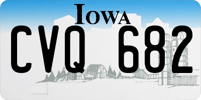 IA license plate CVQ682