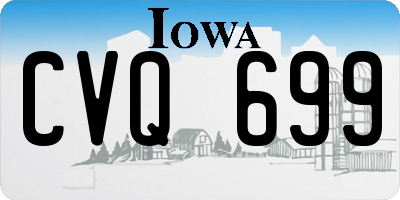 IA license plate CVQ699