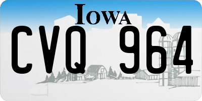 IA license plate CVQ964