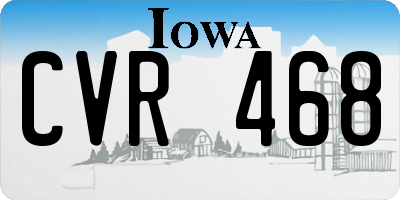 IA license plate CVR468