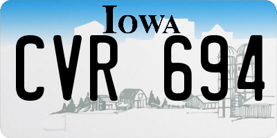 IA license plate CVR694