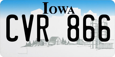 IA license plate CVR866