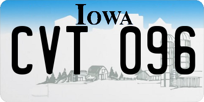 IA license plate CVT096