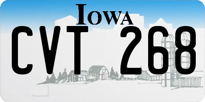 IA license plate CVT268