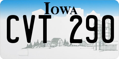 IA license plate CVT290