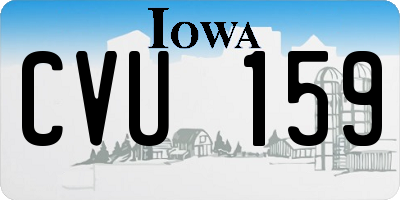IA license plate CVU159