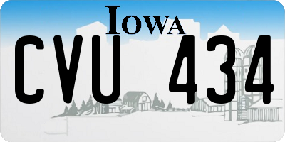 IA license plate CVU434