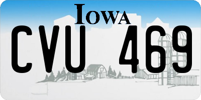 IA license plate CVU469