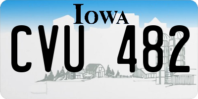 IA license plate CVU482