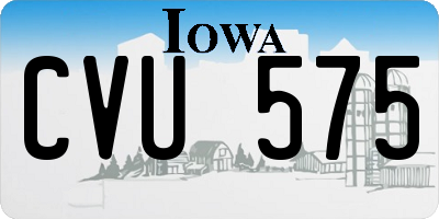 IA license plate CVU575