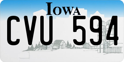 IA license plate CVU594