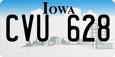 IA license plate CVU628