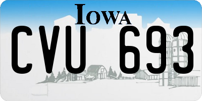 IA license plate CVU693