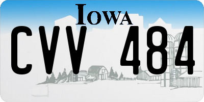 IA license plate CVV484