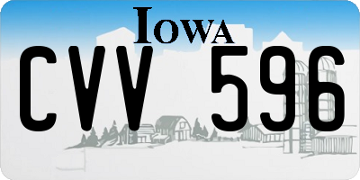 IA license plate CVV596