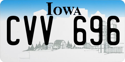 IA license plate CVV696