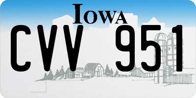 IA license plate CVV951